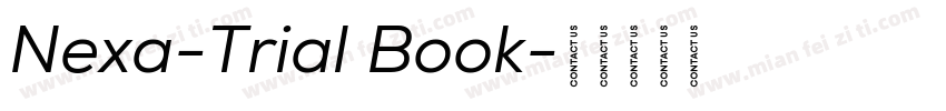 Nexa-Trial Book字体转换